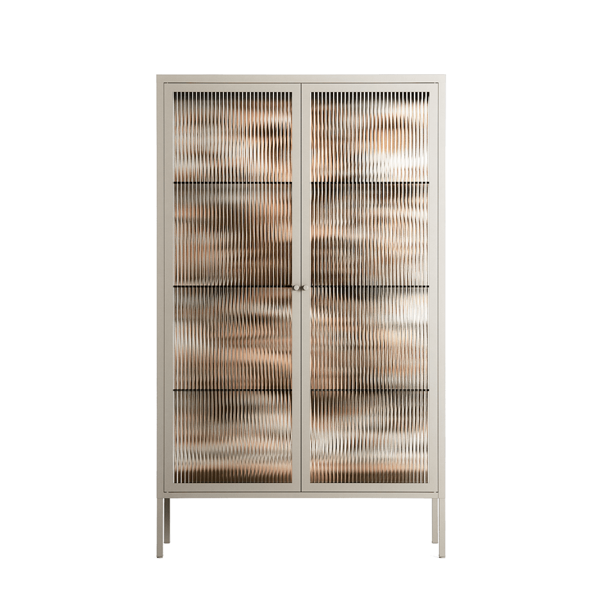 Delight Pink - Cabinet - Diana Catchpole - Pebble - Reeded glass