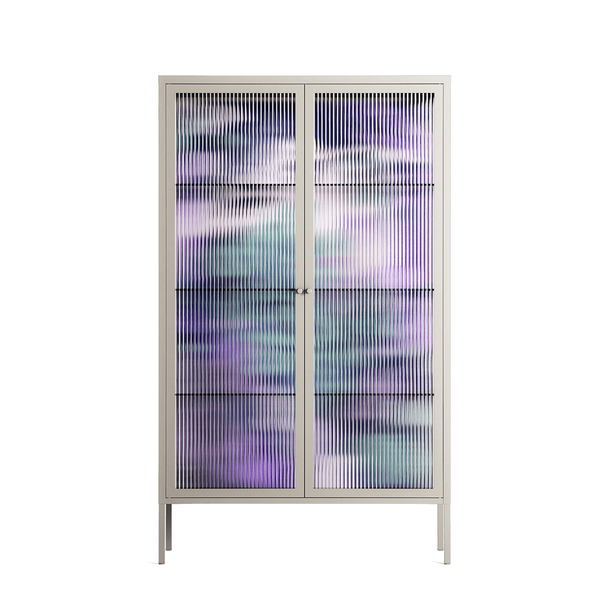 A Bridge Across Time 3 - Cabinet - Nick Liefhebber - Pebble - Reeded glass