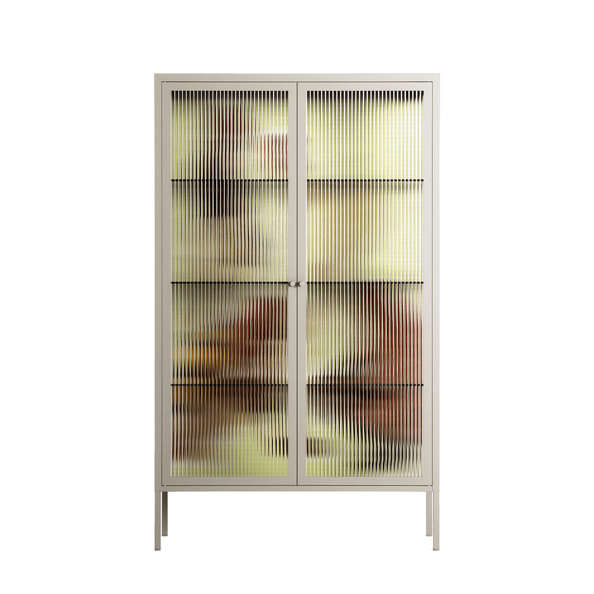 Can You Face It - Cabinet - Sophie Goudman-Peachey - Pebble - Reeded glass