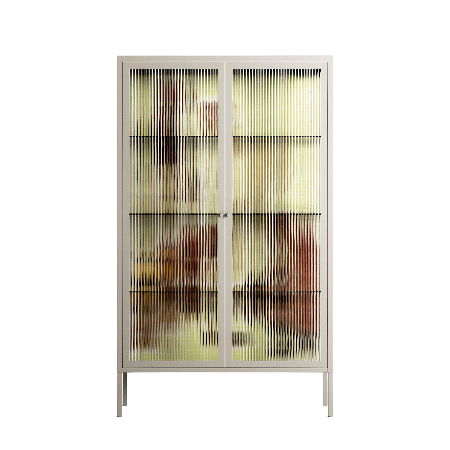 Can You Face It - Cabinet - Sophie Goudman-Peachey - Pebble - Reeded glass