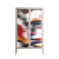 Fragments Of A Painted Souls - Cabinet - Mathilda Kienast - Pebble - Reeded glass
