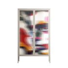 Fragments Of A Painted Souls - Cabinet - Mathilda Kienast - Pebble - Reeded glass