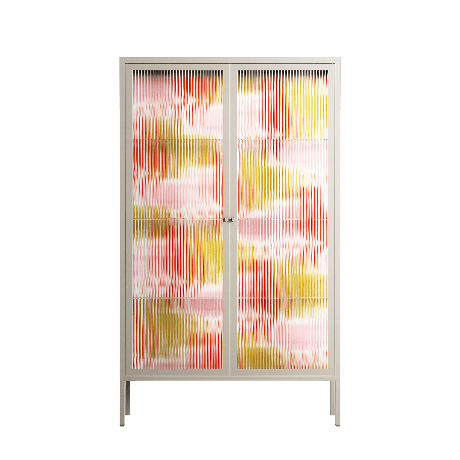 Cats - Cabinet - Lydia Greaves - Pebble - Reeded glass