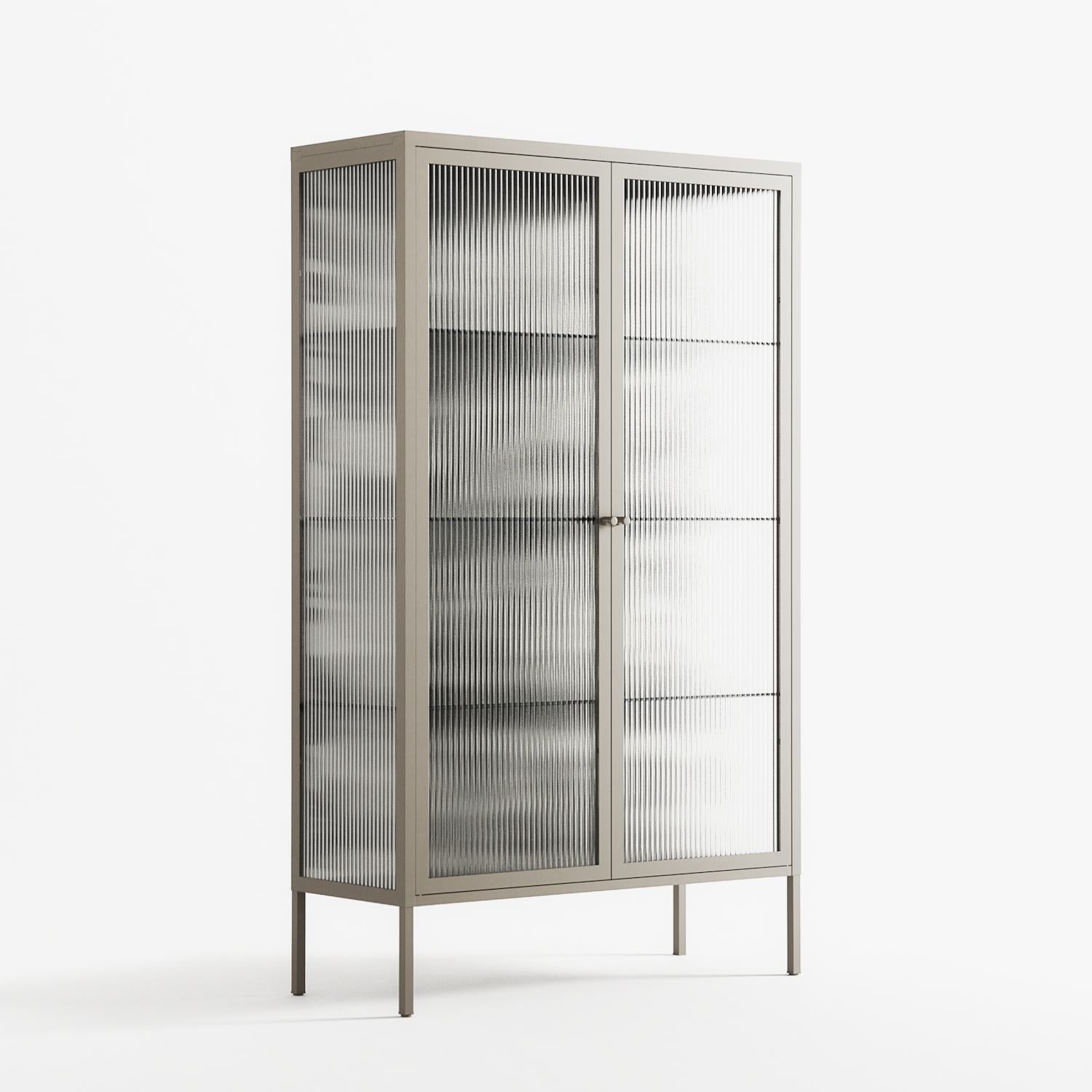 Ode to Summer 4 - Cabinet - Diana Catchpole - Pebble - Reeded glass