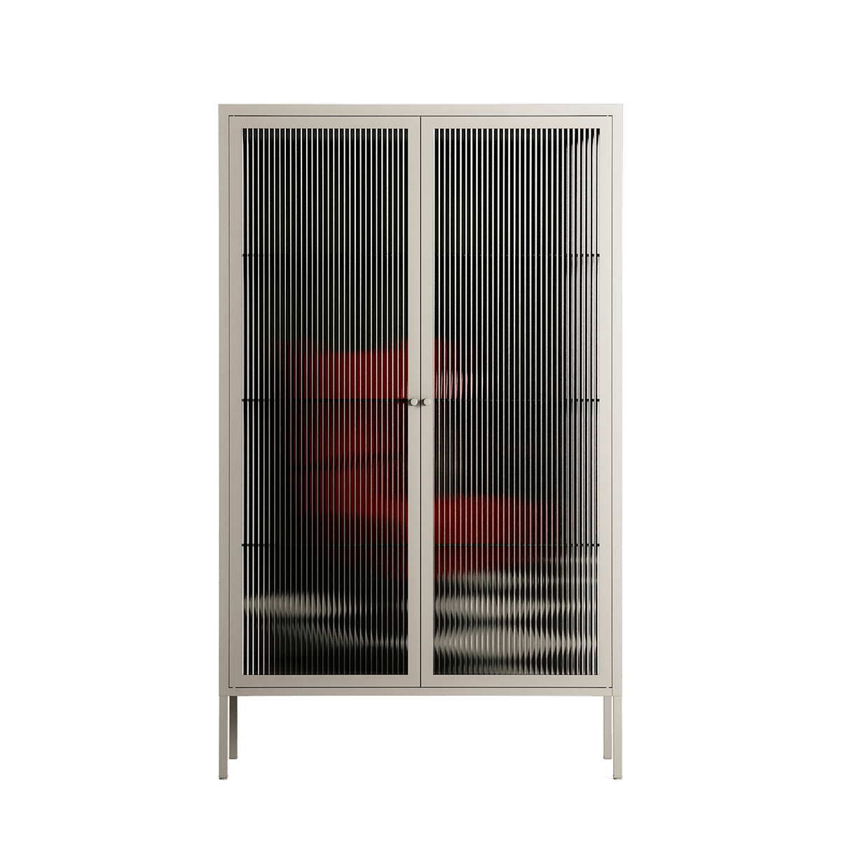 The Man Behind The Curtain - Cabinet - Kristin Eriksson - Pebble - Reeded glass