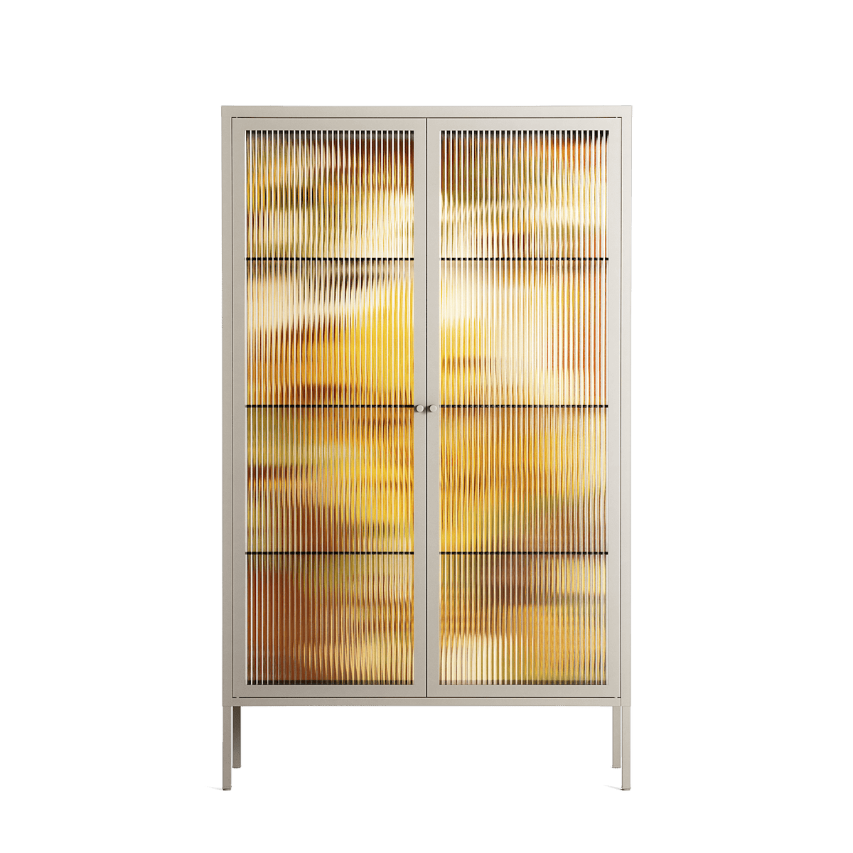 A Bridge Across Time 4 - Cabinet - Nick Liefhebber - Pebble - Reeded glass