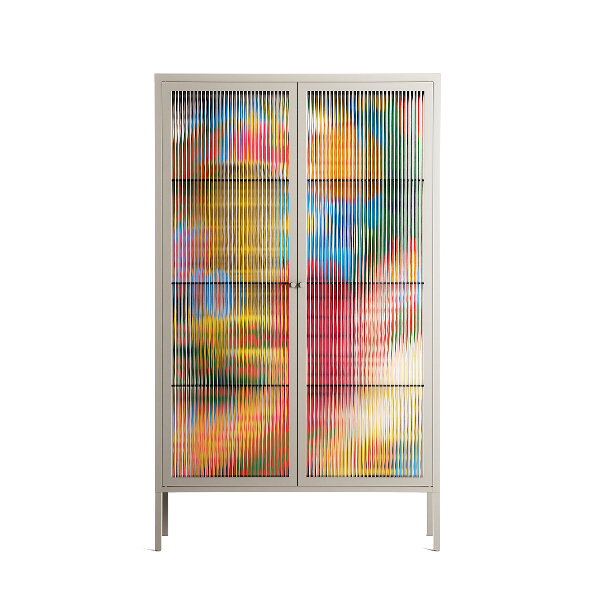 The Towering Hall Full Of Light - Cabinet - Nick Liefhebber - Pebble - Reeded glass