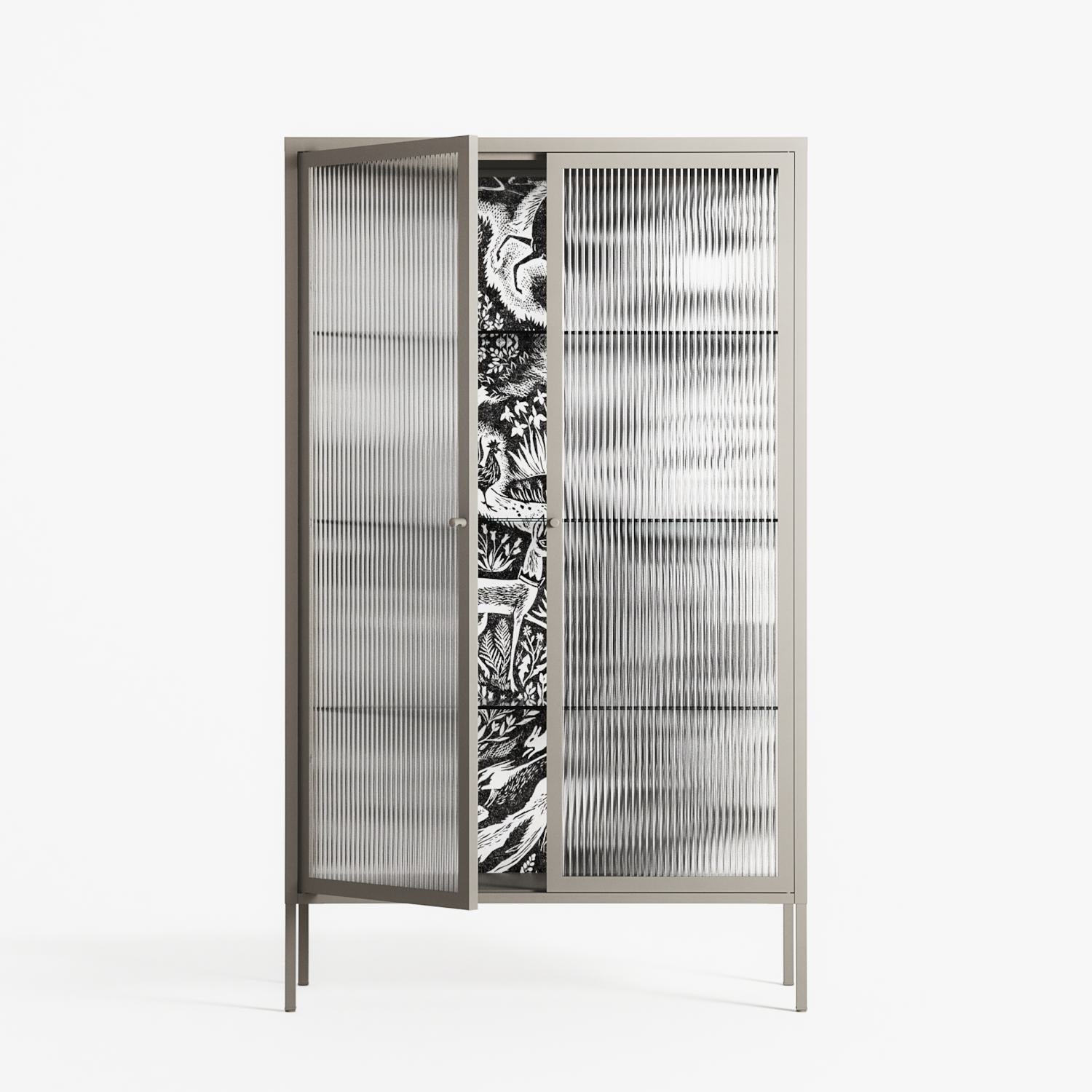 Flight Of Fancy 3 - Cabinet - Diana Catchpole - Pebble - Reeded glass