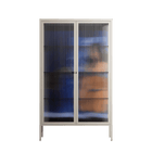 Blue Velvet - Cabinet - Sophie Goudman-Peachey - Pebble - Reeded glass