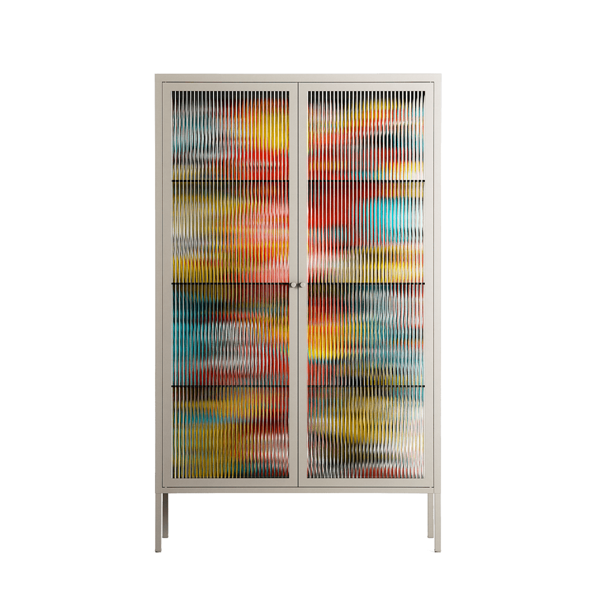 All The Stickers - Cabinet - Craig Watkins - Pebble - Reeded glass