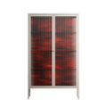 Wottosque Red - Cabinet - Craig Watkins - Pebble - Reeded glass