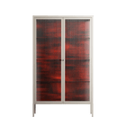 Wottosque Red - Cabinet - Craig Watkins - Pebble - Reeded glass