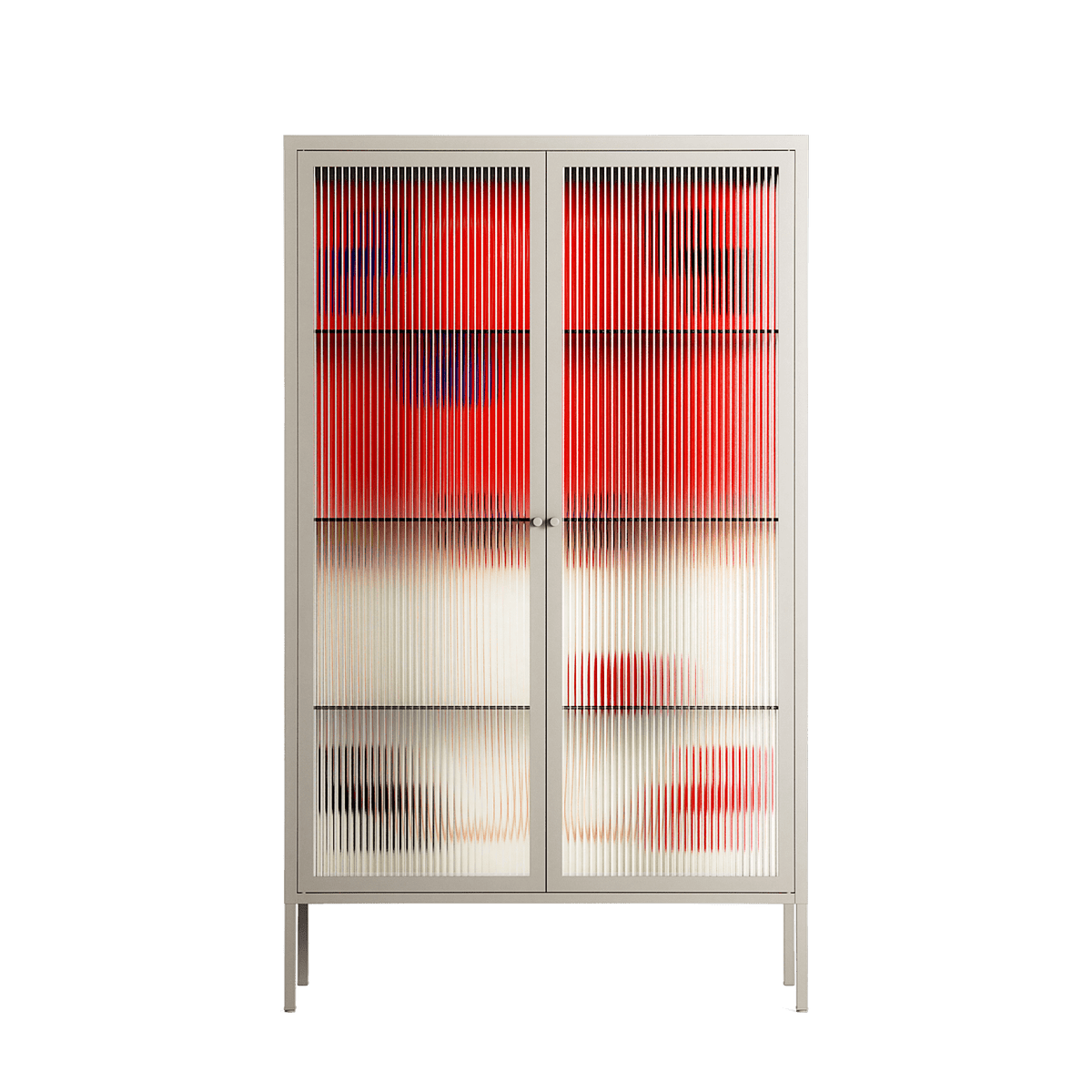 Parallel Mirage - Cabinet - Oluwasheyi Adebayo - Pebble - Reeded glass