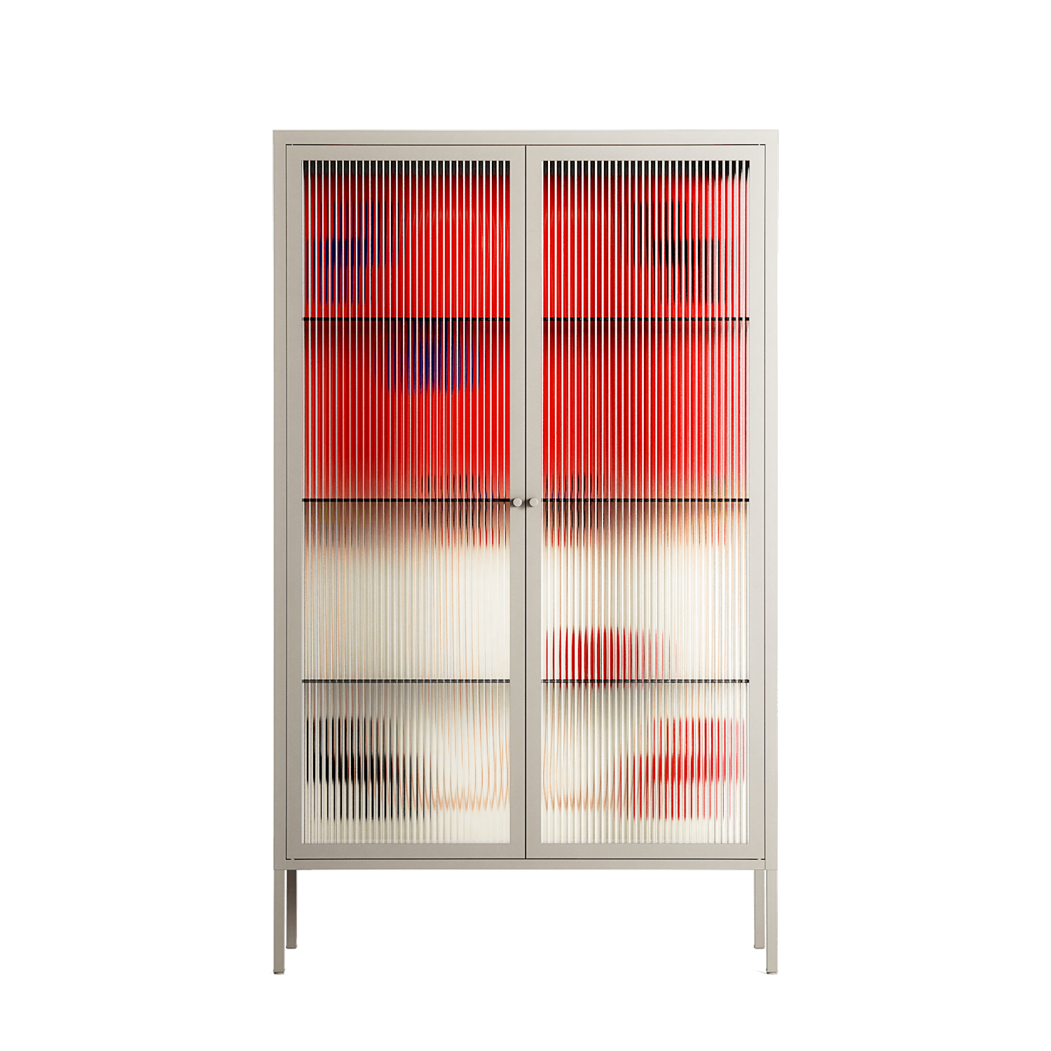 Parallel Mirage - Cabinet - Oluwasheyi Adebayo - Pebble - Reeded glass