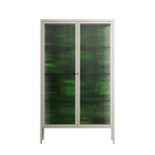 Wottosque Green - Cabinet - Craig Watkins - Pebble - Reeded glass