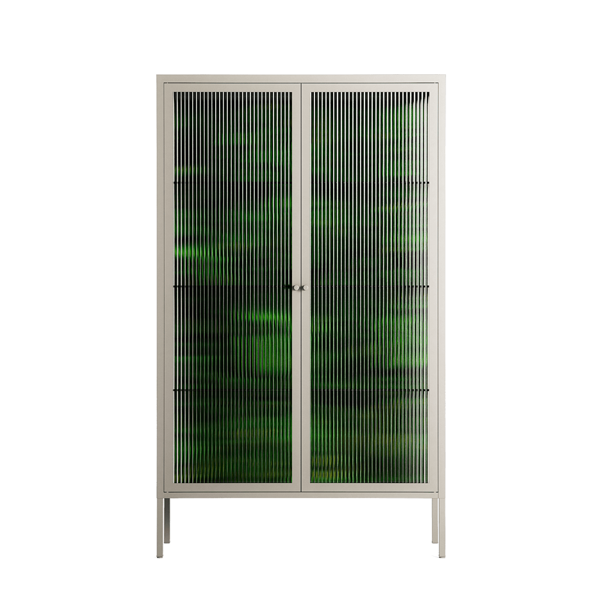Wottosque Green - Cabinet - Craig Watkins - Pebble - Reeded glass