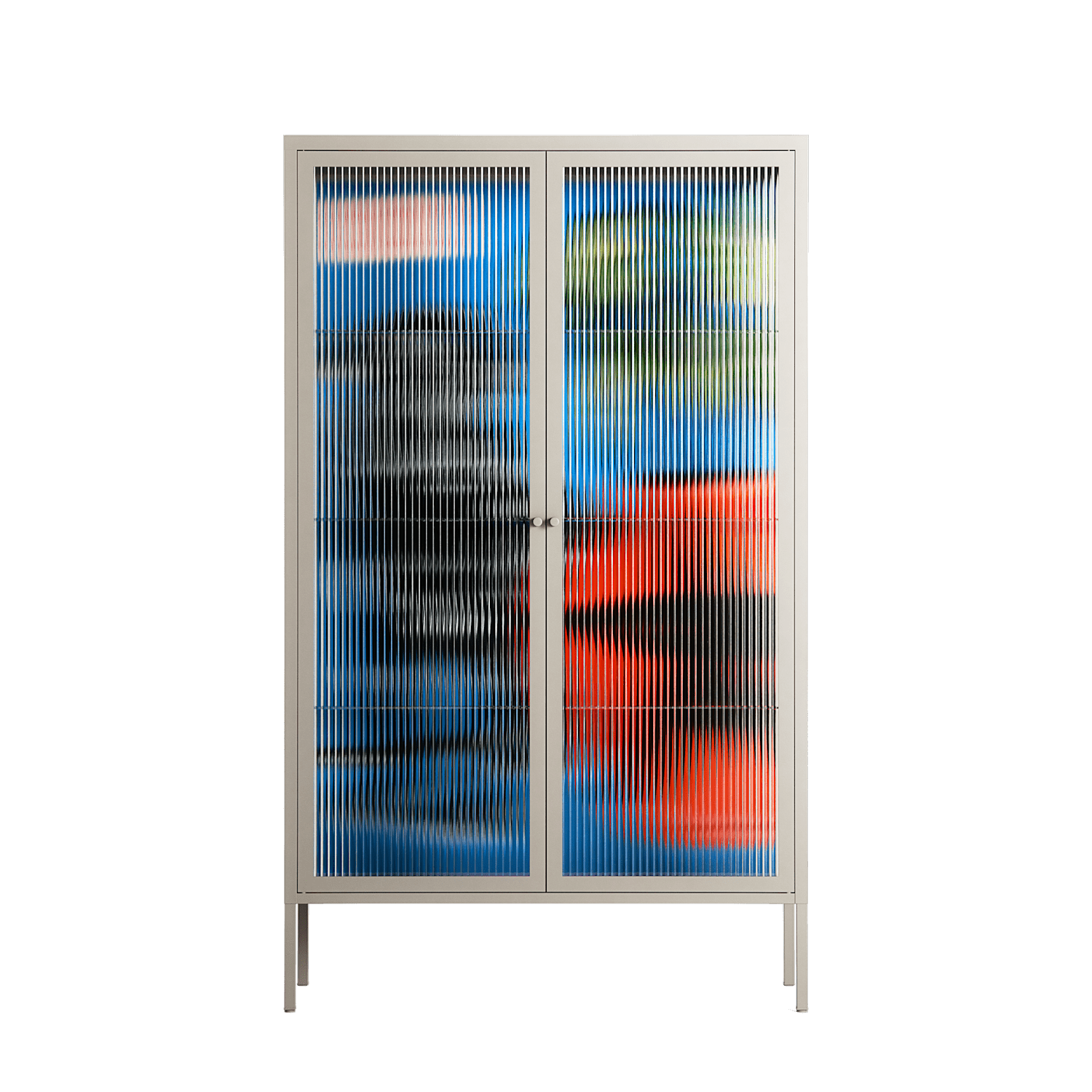 Staying Grounded - Cabinet - Caitlin Flood-Molyneux - Pebble - Reeded glass