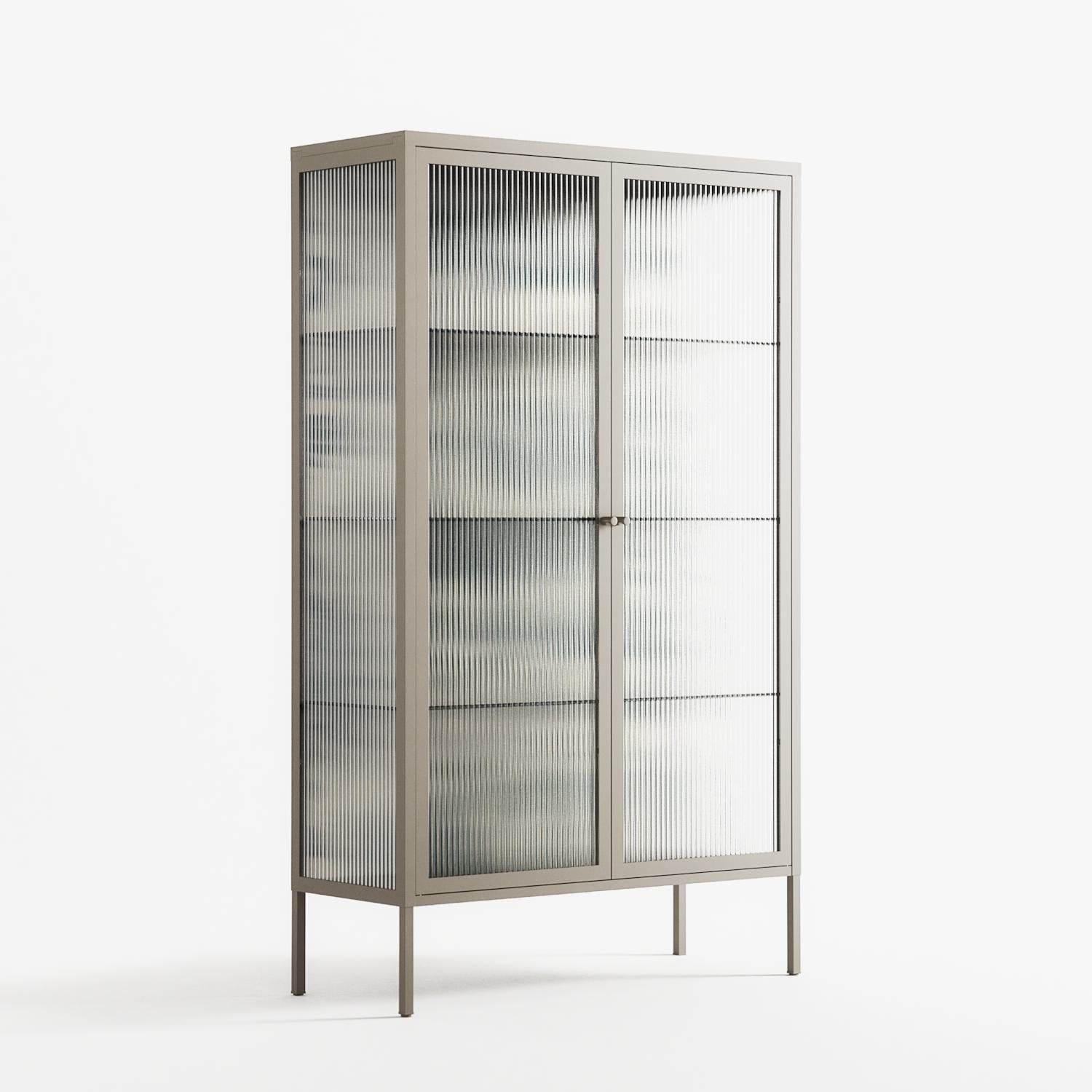 Ode to Summer 3 - Cabinet - Diana Catchpole - Pebble - Reeded glass