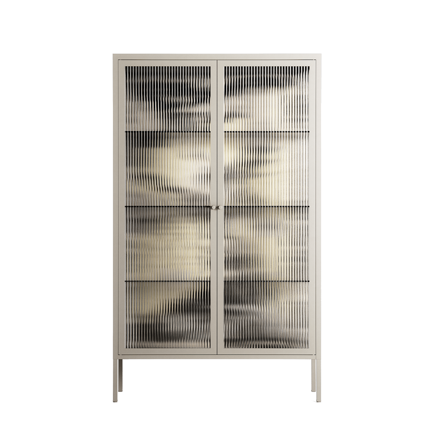 Oberon and Elgar - Cabinet - Naia Escribano - Pebble - Reeded glass