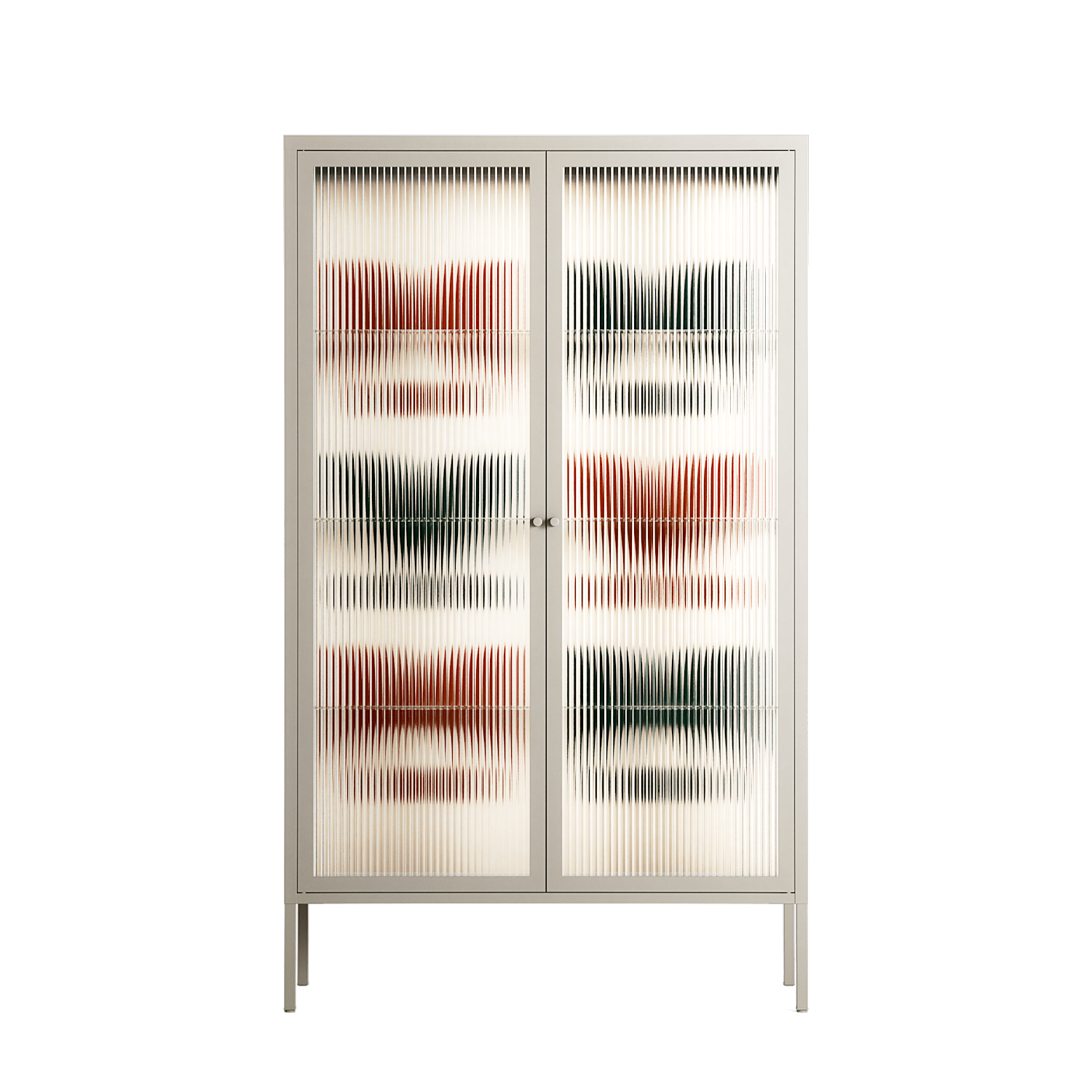 Curious Creatures - Cabinet - Ethan Fender - Pebble - Reeded glass