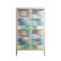 Shapes Blue - Cabinet - Lydia Greaves - Pebble - Reeded glass