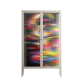 Orbiting Around Herself - Cabinet - Mathilda Kienast - Pebble - Reeded glass