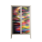 Orbiting Around Herself - Cabinet - Mathilda Kienast - Pebble - Reeded glass