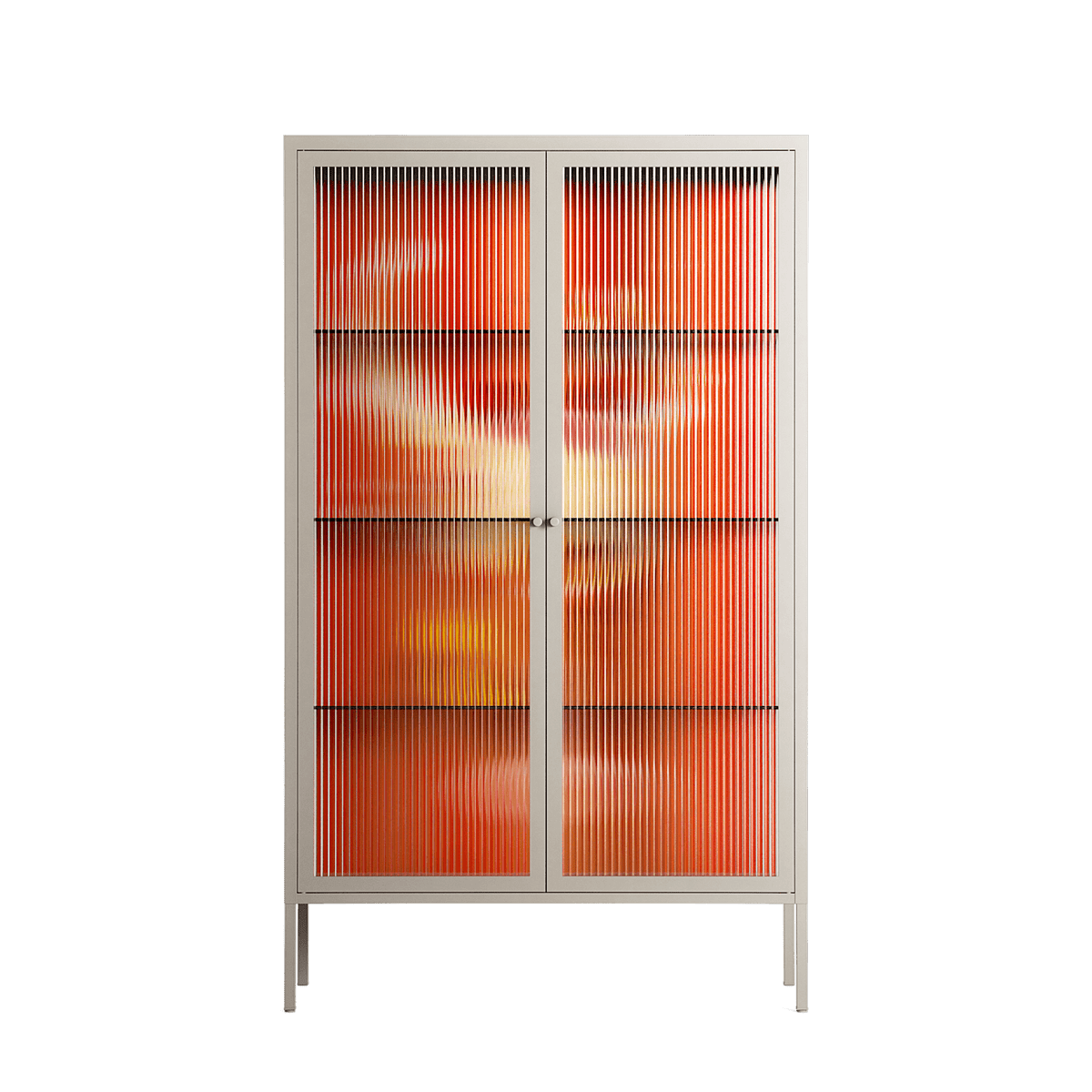 Drink And Cherries - Cabinet - Raissa Oltmanns - Pebble - Reeded glass