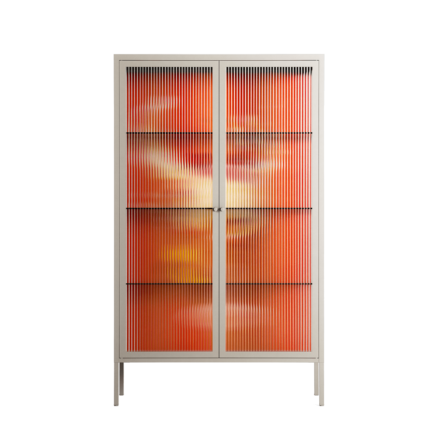 Drink And Cherries - Cabinet - Raissa Oltmanns - Pebble - Reeded glass
