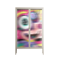 HappyFe - Cabinet - Maddalena Fanfani - Pebble - Reeded glass