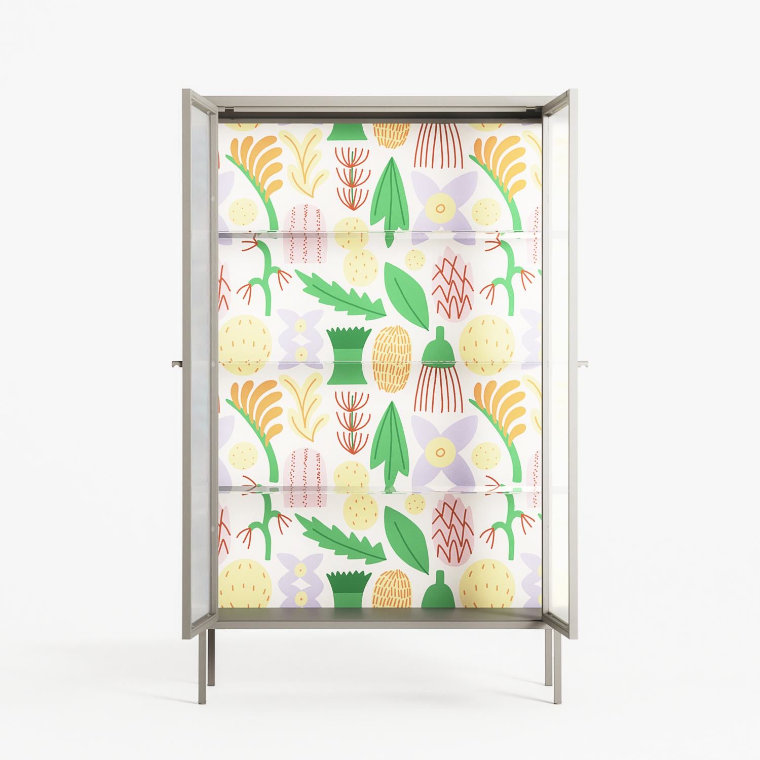 Shapes Cream - Cabinet - Lydia Greaves - Pebble - Reeded glass