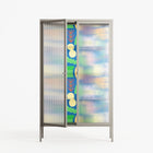 Shapes Blue - Cabinet - Lydia Greaves - Pebble - Reeded glass