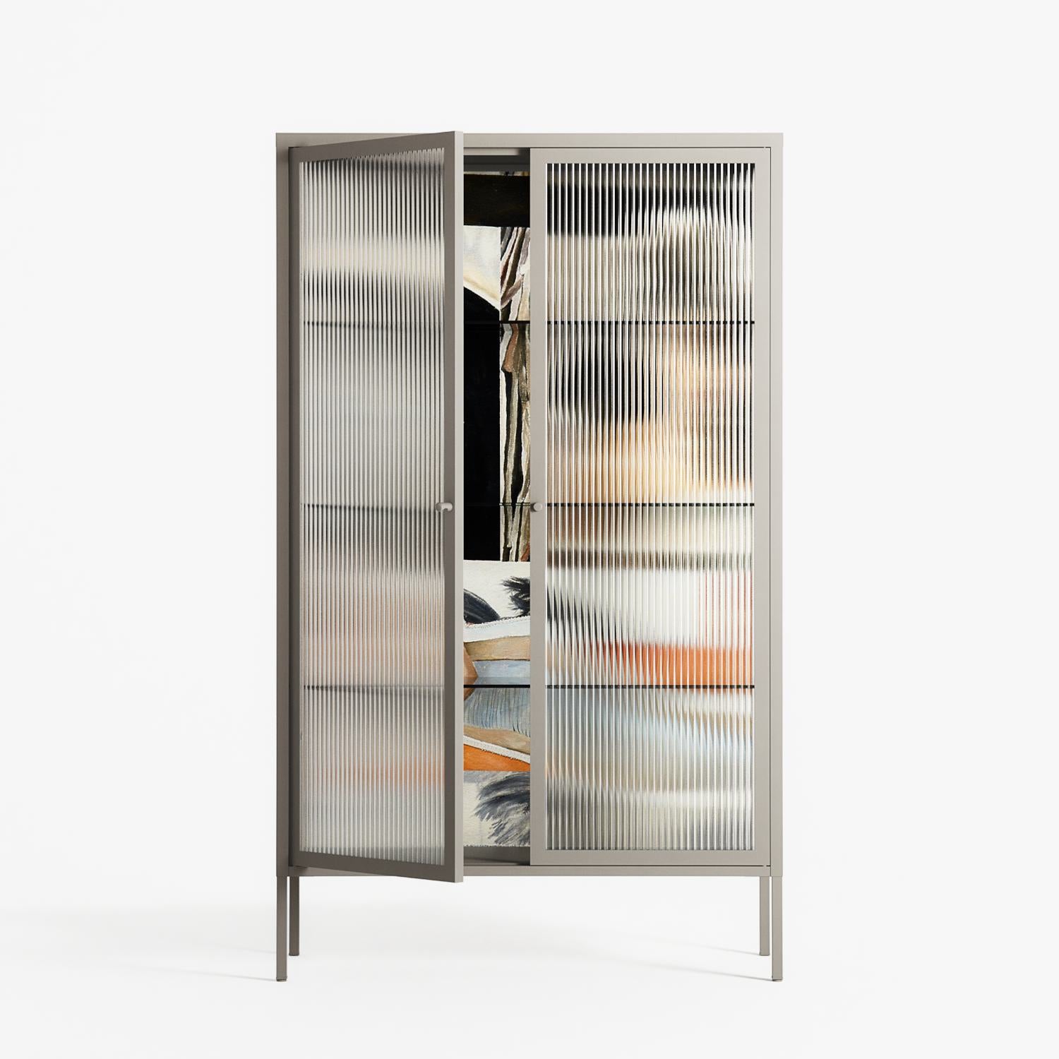 Sweet Far Away - Cabinet - Sophie Goudman-Peachey - Pebble - Reeded glass