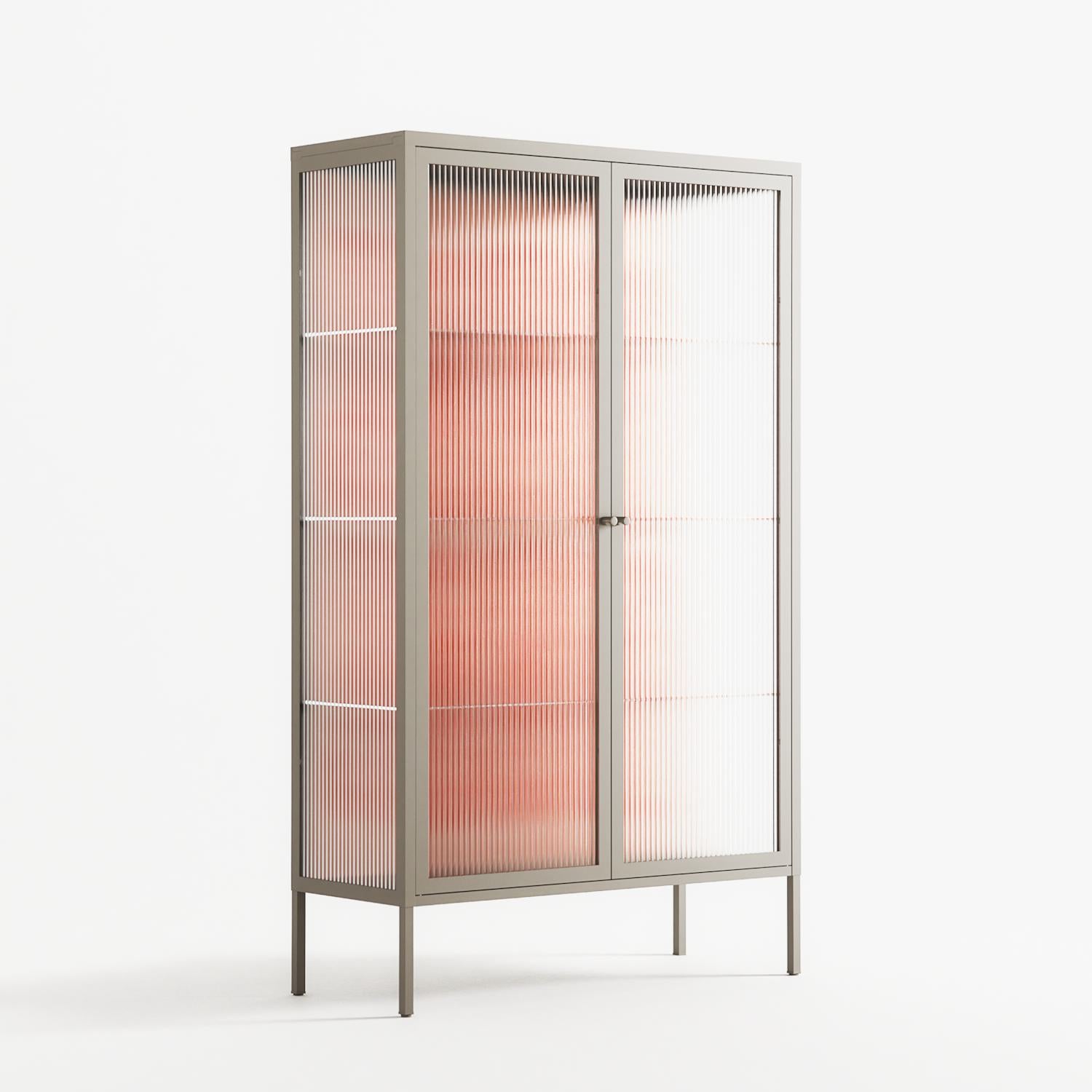 Lobsters - Cabinet - Lydia Greaves - Pebble - Reeded glass