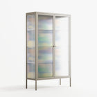 Shapes Blue - Cabinet - Lydia Greaves - Pebble - Reeded glass