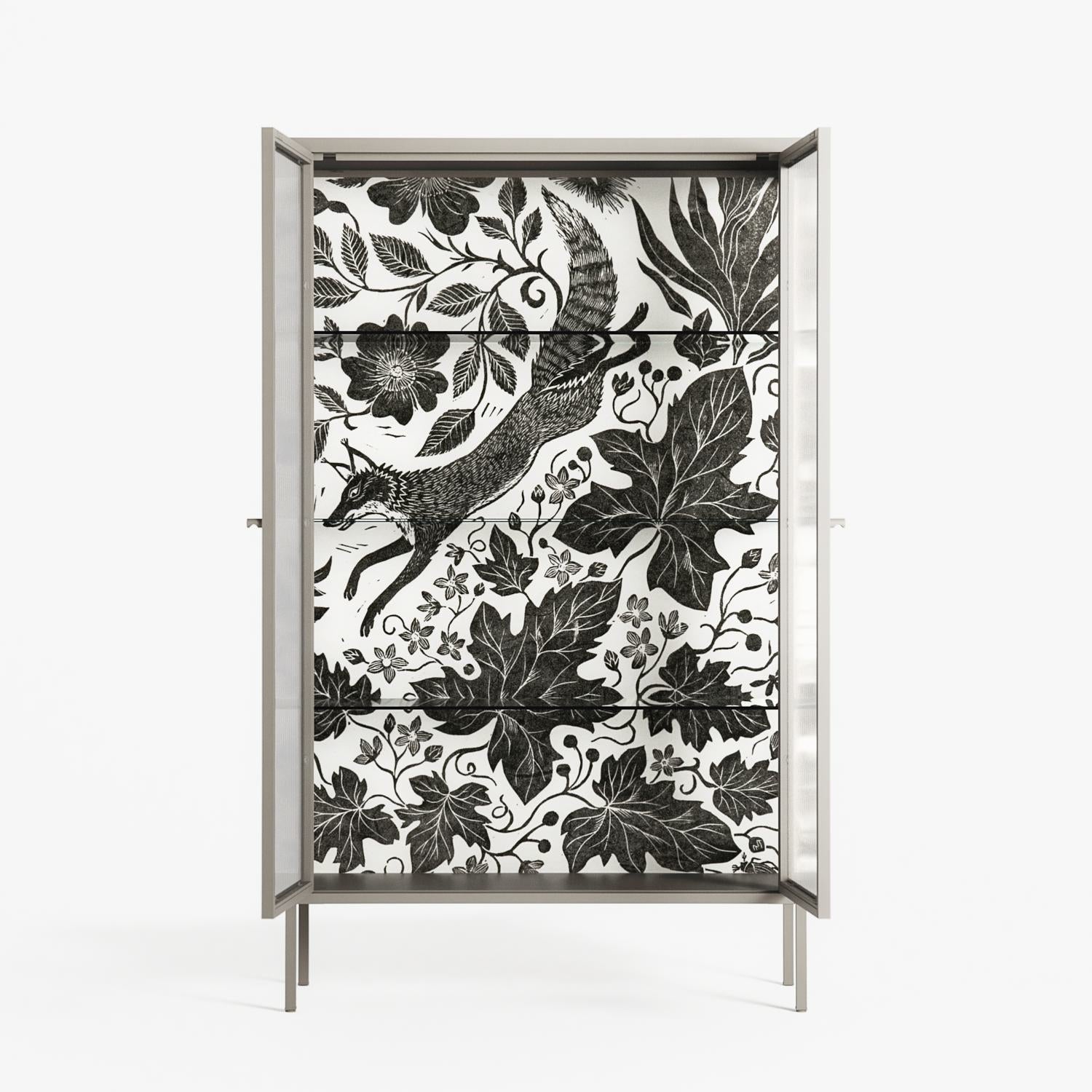 Ode to Summer 4 - Cabinet - Diana Catchpole - Pebble - Reeded glass