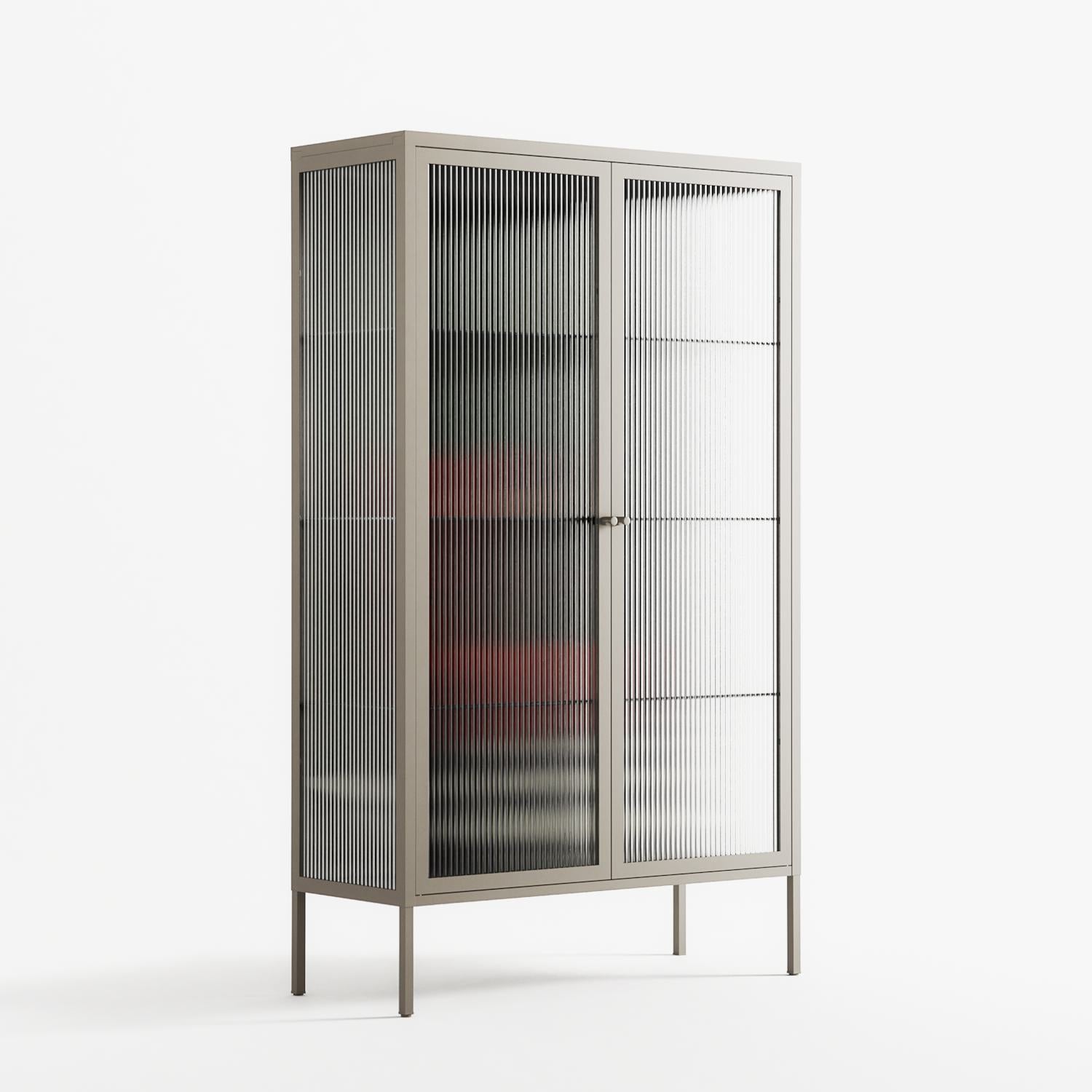 The Man Behind The Curtain - Cabinet - Kristin Eriksson - Pebble - Reeded glass