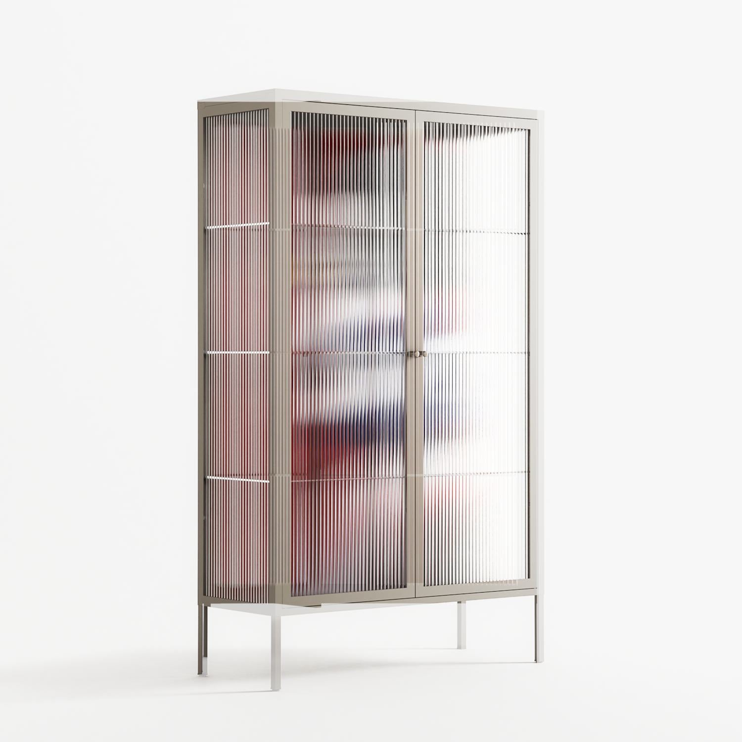 Unseen In Plain Sight - Cabinet - Mathilda Kienast - Pebble - Reeded glass