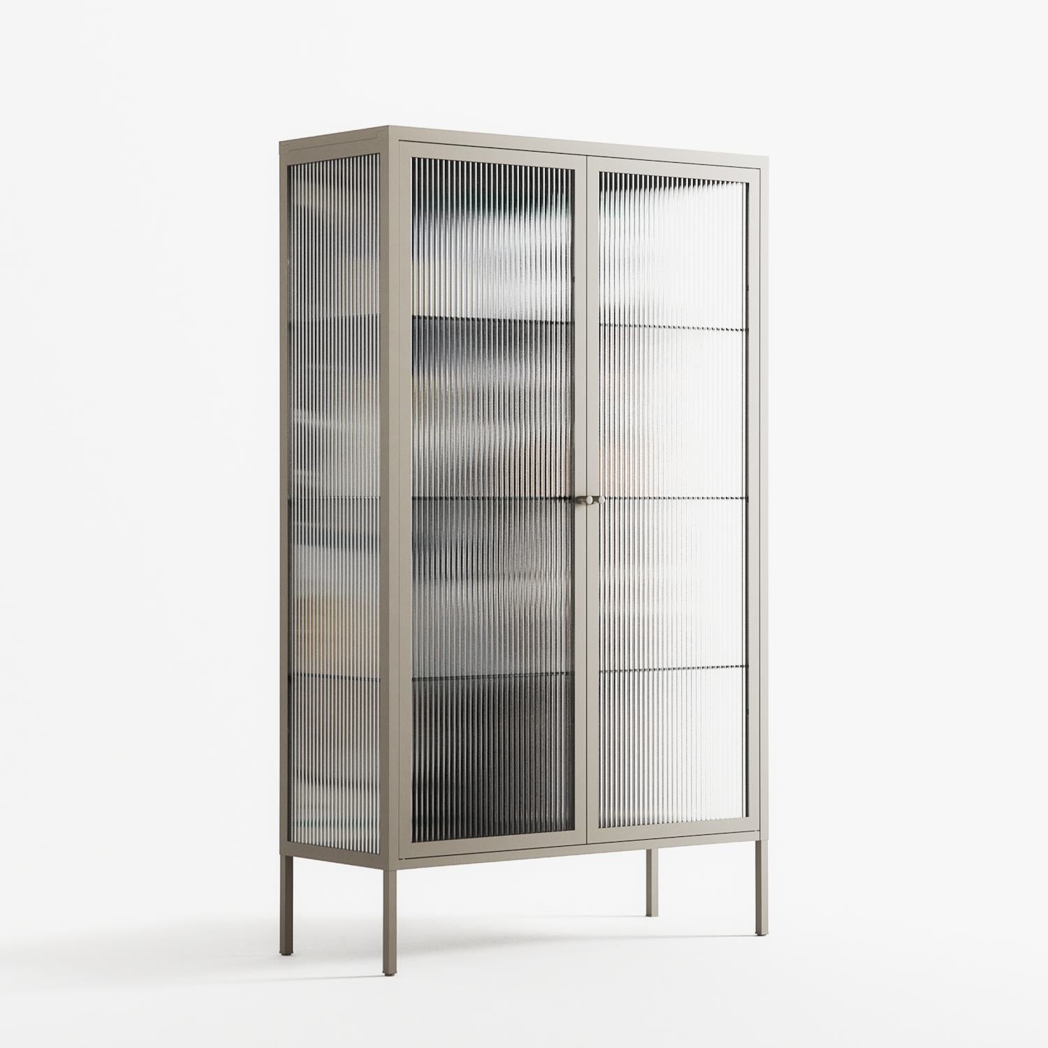 Dreaming With Open Eyes - Cabinet - Sophie Goudman-Peachey - Pebble - Reeded glass
