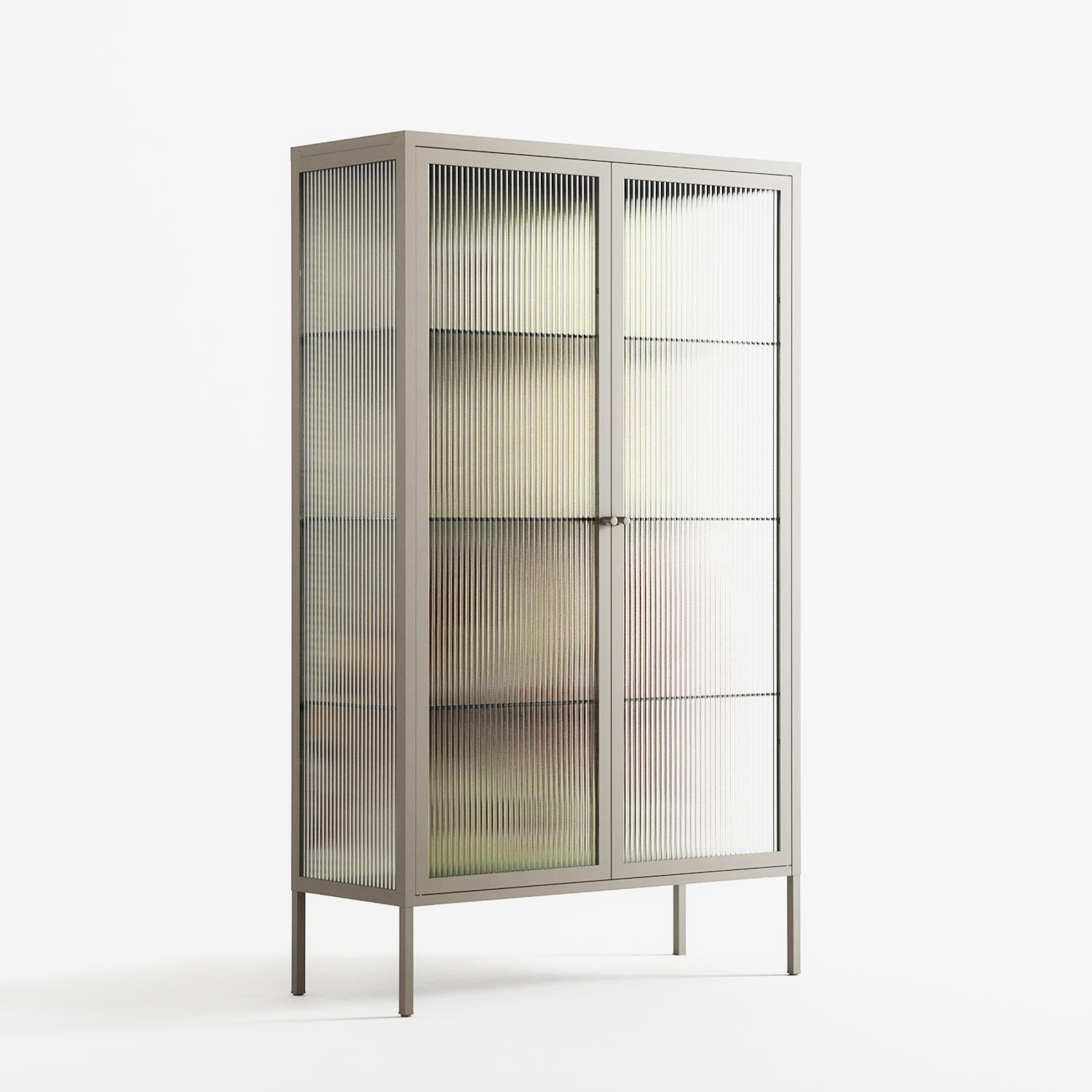 Can You Face It - Cabinet - Sophie Goudman-Peachey - Pebble - Reeded glass