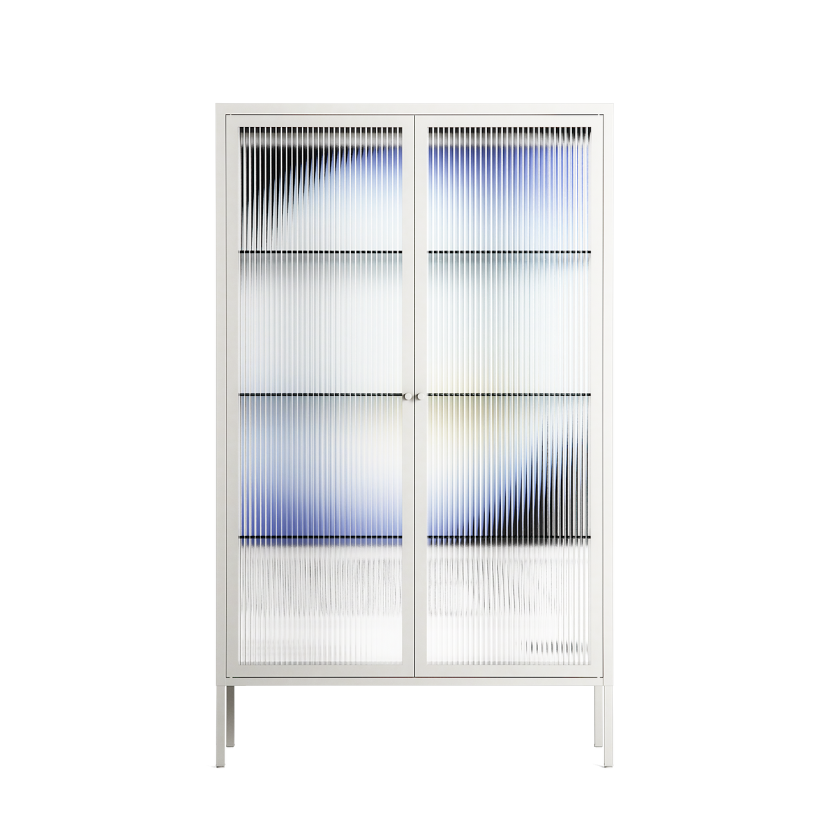 Ambient - Cabinet - Alexander Khabbazi  - Chalk - Reeded glass