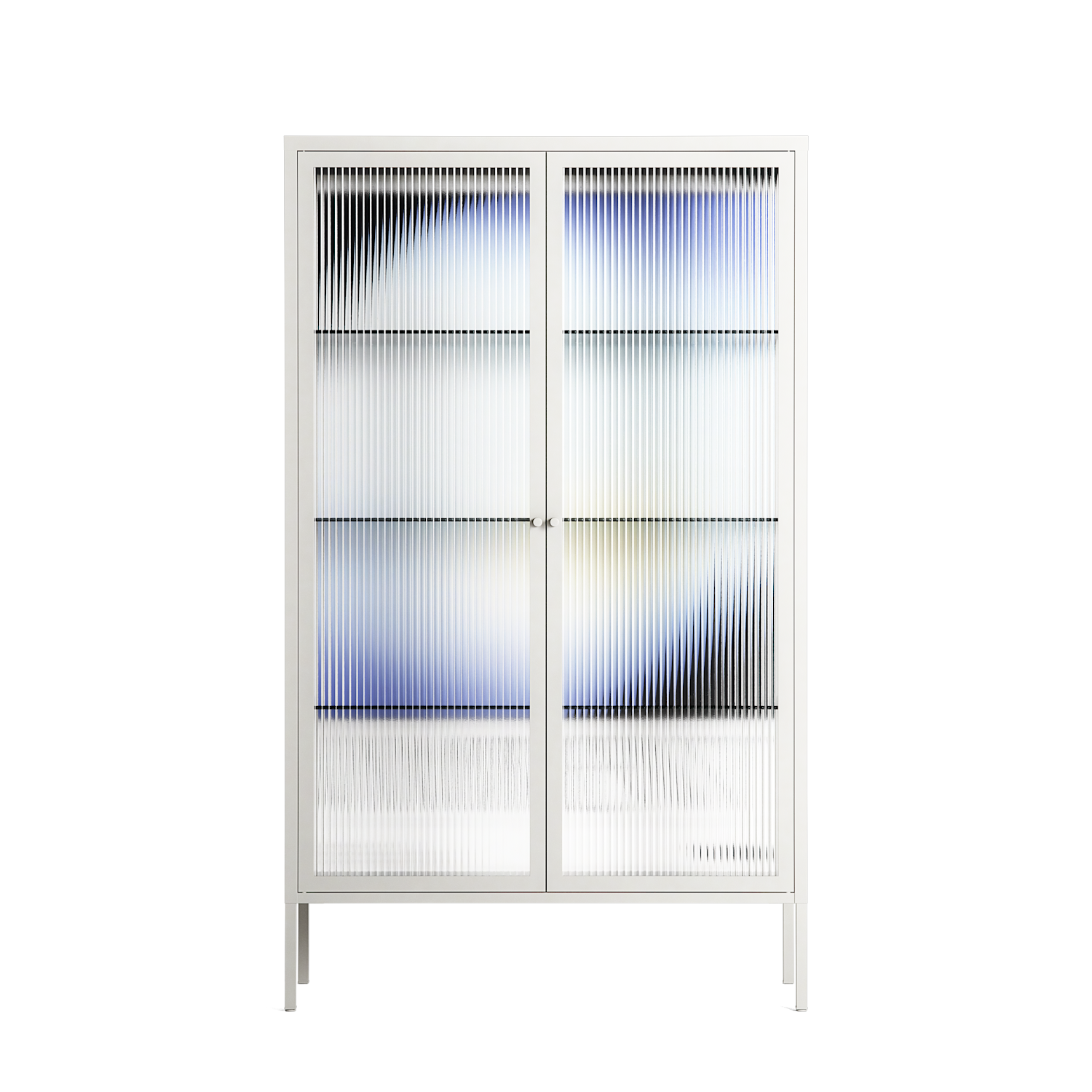 Ambient - Cabinet - Alexander Khabbazi  - Chalk - Reeded glass