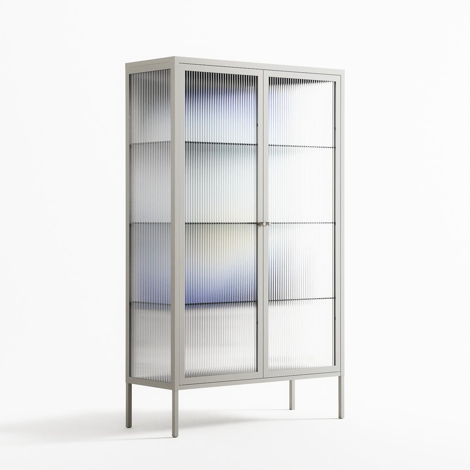 Ambient - Cabinet - Alexander Khabbazi  - Chalk - Reeded glass