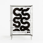 Black Waves - Cabinet - Alexander Khabbazi - Chalk - Reeded glass