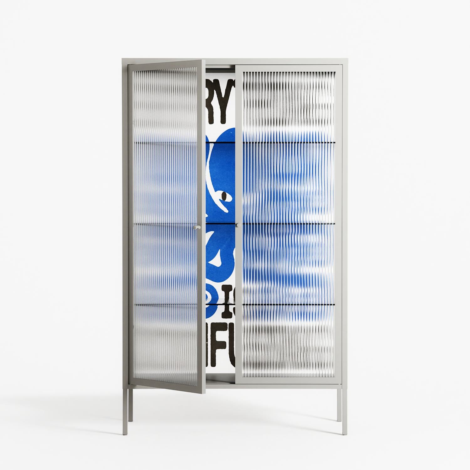 Everything is Confusing - Cabinet - Alexander Khabbazi - Chalk - Reeded glass