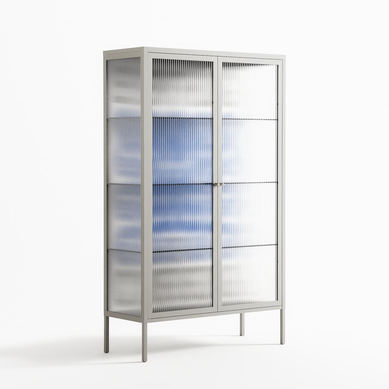 Everything is Confusing - Cabinet - Alexander Khabbazi - Chalk - Reeded glass