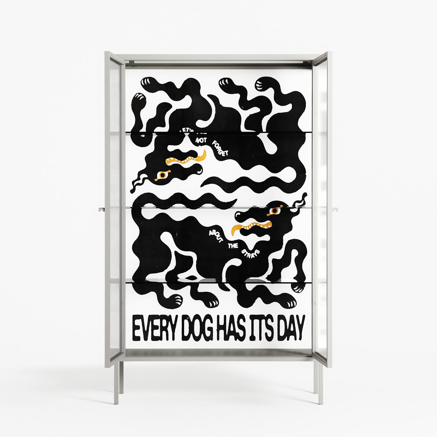 Every Dog - Cabinet - Alexander Khabbazi - Chalk - Reeded glass
