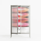 Repeating - Cabinet - Alexander Khabbazi - Chalk - Reeded glass