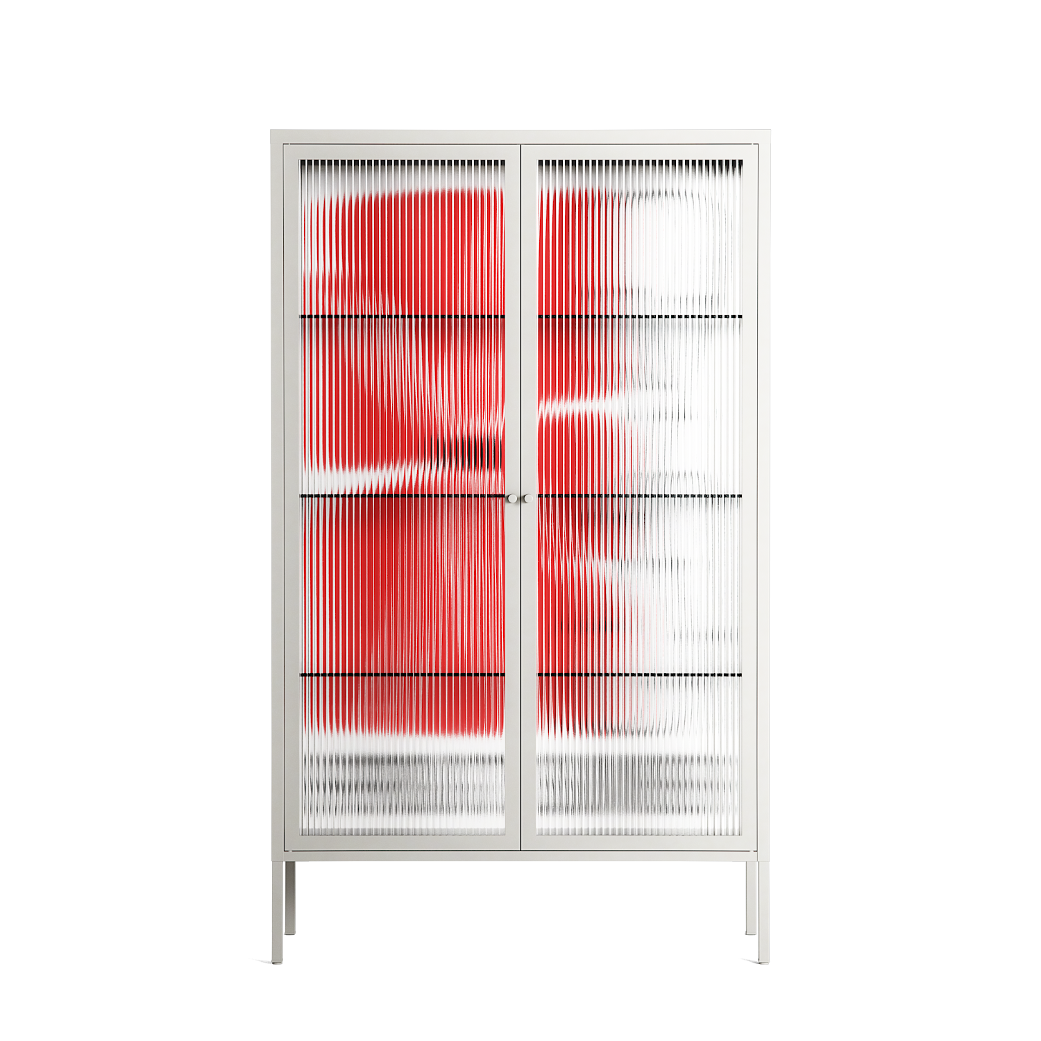 Spring to Summer - Cabinet - Alexander Khabbazi - Chalk - Reeded glass