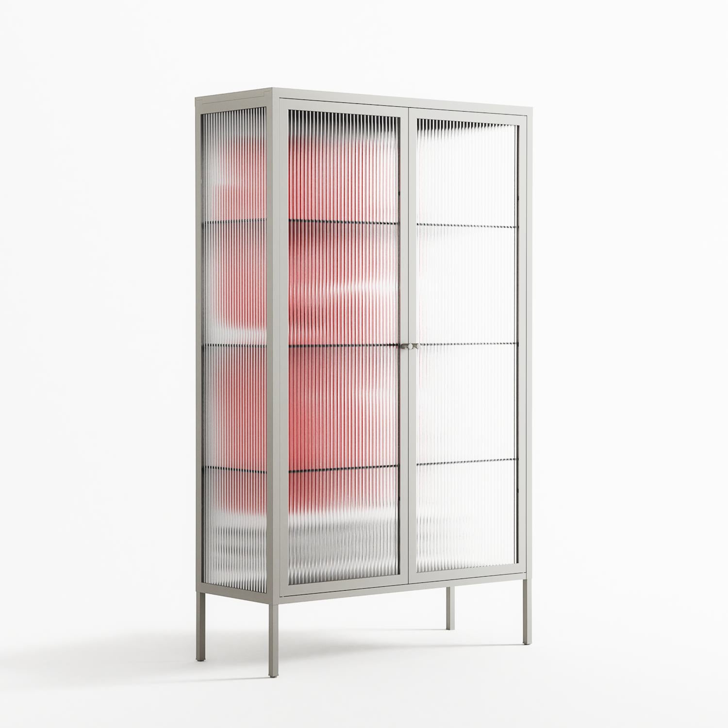 Spring to Summer - Cabinet - Alexander Khabbazi - Chalk - Reeded glass